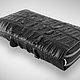 Клатч с 2-мя молниями из кожи с хвоста крокодила Подари LUXE!. Клатчи. Подари LUXE!. Ярмарка Мастеров.  Фото №5