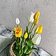 Тюльпаны в вазе силиконовые. Композиции. VIVA-FLORA от Оксаны Миткевич. Ярмарка Мастеров.  Фото №6