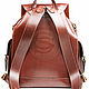 Order Leather backpack a Camel brown. Russian leather Guild. Livemaster. . Backpacks Фото №3
