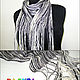 Felted scarf Grey unisex - felt. Scarves. studiya. My Livemaster. Фото №4