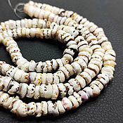Материалы для творчества handmade. Livemaster - original item Hawaiian Puka Shell Beads 8h5mm 10 pcs.. Handmade.
