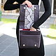 Gray Motive Python leather bag. Classic Bag. exotiqpython. Online shopping on My Livemaster.  Фото №2