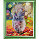 Картина маслом Кот-Феерия в Калейдоскопе Листьев 40*50. Картины. ChurinaArtFlow (irina-churina). Интернет-магазин Ярмарка Мастеров.  Фото №2