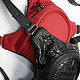 Leather hip bag red matte. Waist Bag. Lollypie - Modiste Cat. My Livemaster. Фото №6