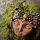 Подвеска из глиняной маски с тигровый глазом (p-060), Подвеска, Санкт-Петербург,  Фото №1