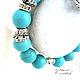 Order Bracelet with turquoise. AfricaForever. Livemaster. . Earrings Фото №3