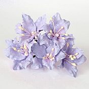 Материалы для творчества handmade. Livemaster - original item Paper flowers for scrapbooking lilies light lilac, 1 piece.. Handmade.