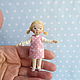 MOVABLE Miniature doll - girl. Dollhouse miniature 1:12. Doll houses. Юлия. Online shopping on My Livemaster.  Фото №2