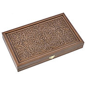 Активный отдых и развлечения handmade. Livemaster - original item Backgammon carved Ivanovo mini 