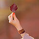 Браслеты «Сентябрь» - комплект браслетов из бисера красный оранжевый, Комплект браслетов, Москва,  Фото №1