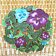 Carved dish pansies, Plates, Moscow,  Фото №1