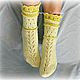 Order Socks 'Lemon souffle'. Shop Natalia Glebovskaya. Livemaster. . Socks Фото №3