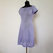 Одежда handmade. Livemaster - original item Violet summer knitted dress. Handmade.