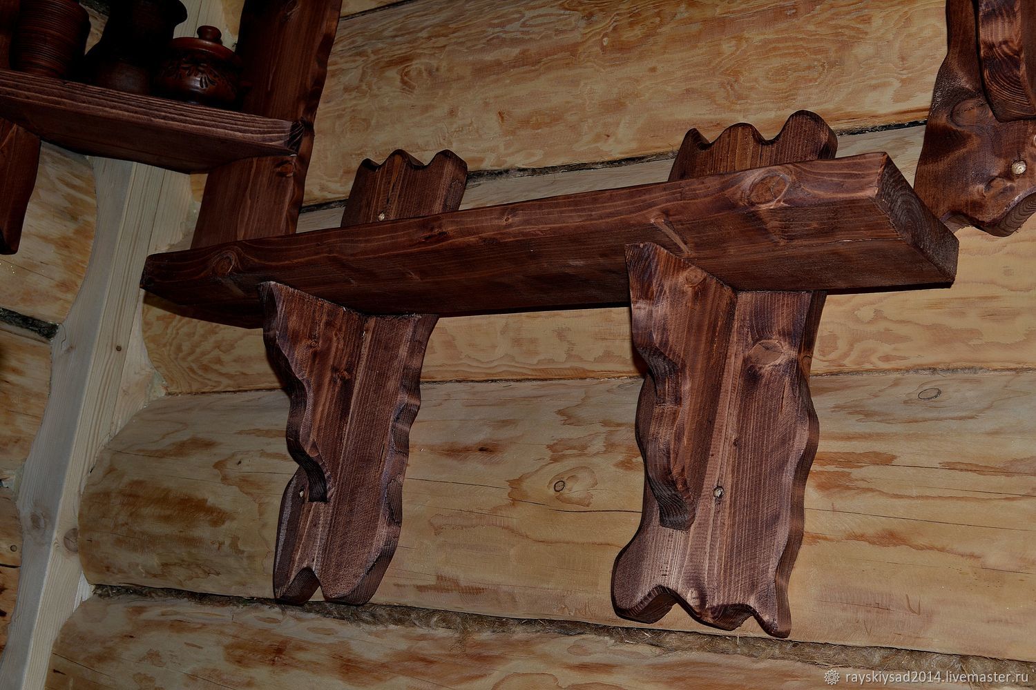 этажерка под старину из дерева