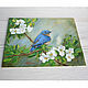 Oil painting bird sialiya 'Songbird'. Pictures. yuliabogun. Online shopping on My Livemaster.  Фото №2