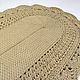  crocheted oval rug made of cord. Carpets. knitted handmade rugs (kovrik-makrame). My Livemaster. Фото №4