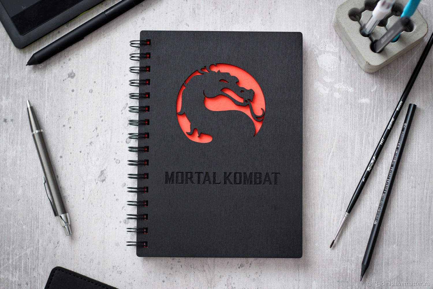 Mortal Kombat Wooden Notebook, Notebooks, Volzhsky,  Фото №1