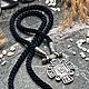 Крест-медальон на гайтане со штангой. Крестик. MisMi jewelry. Интернет-магазин Ярмарка Мастеров.  Фото №2