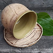 Посуда handmade. Livemaster - original item A couple of tea Fresh leaf. Handmade.