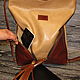 Женская кожаная сумка "Conor"  бежевая с коричневым. Классическая сумка. 'Bagira' - мастерская кожаных сумок. Ярмарка Мастеров.  Фото №4