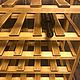 Wine rack for 25 bottles in oak color. Stand for bottles and glasses. Color Wood. My Livemaster. Фото №4