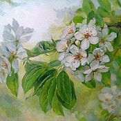 Картины и панно handmade. Livemaster - original item Pictures: Apple blossoms. Handmade.