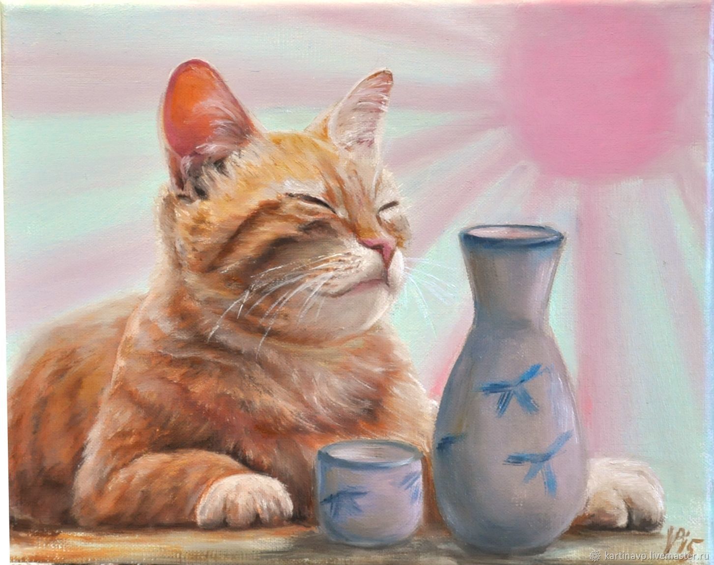Кошка масло любят. Кот картина. Кот живопись. Кот маслом.