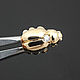 Connector with Zirconia scarab gold plated th. Korea (art. 2577). Connectors. VivaBeads. Online shopping on My Livemaster.  Фото №2
