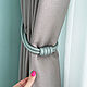 Grey curtains with bandeau lining, Curtains1, Moscow,  Фото №1