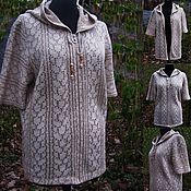 Одежда handmade. Livemaster - original item 100% Linen Sweatshirt Pnch. Handmade.