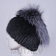  Women's fur hat Daisy. Caps. hereditary Skinner. Online shopping on My Livemaster.  Фото №2