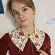Заказать Воротничок Гранаты. Любовь Пшеничных. Ярмарка Мастеров. . Воротнички Фото №3