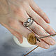Silver wedding rings 'Air'. Wedding rings. Unusual Gemstone Jewelry. Online shopping on My Livemaster.  Фото №2