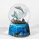 Снежный шар "Дельфины". Элементы интерьера. Glassglobe. Интернет-магазин Ярмарка Мастеров.  Фото №2