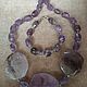 Neckаlace with ametist  "Purple clouds". Necklace. Your Image. My Livemaster. Фото №6