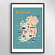 Плакат "Ирландия", Карты мира, Москва,  Фото №1