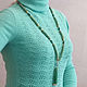 Sautoire made of green beads. Lariats. CvetlanaCm (avtorbiju). Online shopping on My Livemaster.  Фото №2