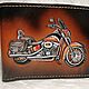Кошелёк мужской. Изделия из кожи. СКСтиль. Harley-Davidson. Кошельки. Студия Кожи Стиль (СКСтиль).. Интернет-магазин Ярмарка Мастеров.  Фото №2