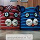 Корзинка "Котик" для хранения игрушек. Корзины. Ягодки - Клубочки (Наталья). Интернет-магазин Ярмарка Мастеров.  Фото №2