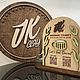 Рекламный стенд с гравировкой логотипа, qr код. Декор. панно, панели, часы LASER WOOD. Ярмарка Мастеров.  Фото №7