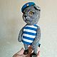 Заказать Кот десантник. Валяная игрушка кот британец. За ВДВ !. Podarki MOV. Ярмарка Мастеров. . Войлочная игрушка Фото №3
