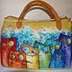 Bag 'These Unruly cats! ', Classic Bag, Schyolkovo,  Фото №1