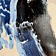Абстрактная интерьерная картина с голубыми элементами. Картины. Интерьерные картины Safyanova.Craft. Ярмарка Мастеров.  Фото №7