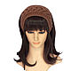Headband with a braid, knitted hair Cocoa. Bandage. Space Cat Knitting. Online shopping on My Livemaster.  Фото №2