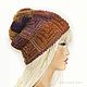 Шапка "AZTECA 62" ( шапка вязаная, шапка женская, шапка). Шапки. Ирина(shvilinka.knit). Ярмарка Мастеров.  Фото №4