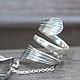 Boho Style Spiral Ring in 925 Sterling silver GA0015. All finger ring. Sunny Silver. My Livemaster. Фото №5