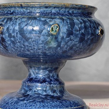 Посуда ручной работы. Ярмарка Мастеров - ручная работа Конфетница "Blue Diamond". Handmade.