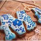 Gingerbread Mom Gzhel. Gingerbread Cookies Set. APryanik (SPb i dr. goroda). Online shopping on My Livemaster.  Фото №2