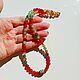 Carnelian beads with agate with ji bead. Beads2. BalticAmberJewelryRu Tatyana. Online shopping on My Livemaster.  Фото №2