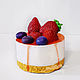 'Strawberry sponge cake ' soap cake sweet gift fragrant, Soap, Moscow,  Фото №1